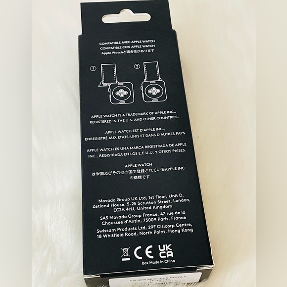 NWT Coach Apple Watch Strap Navy Blue 42mm/ 44mm - Picture 4 of 7